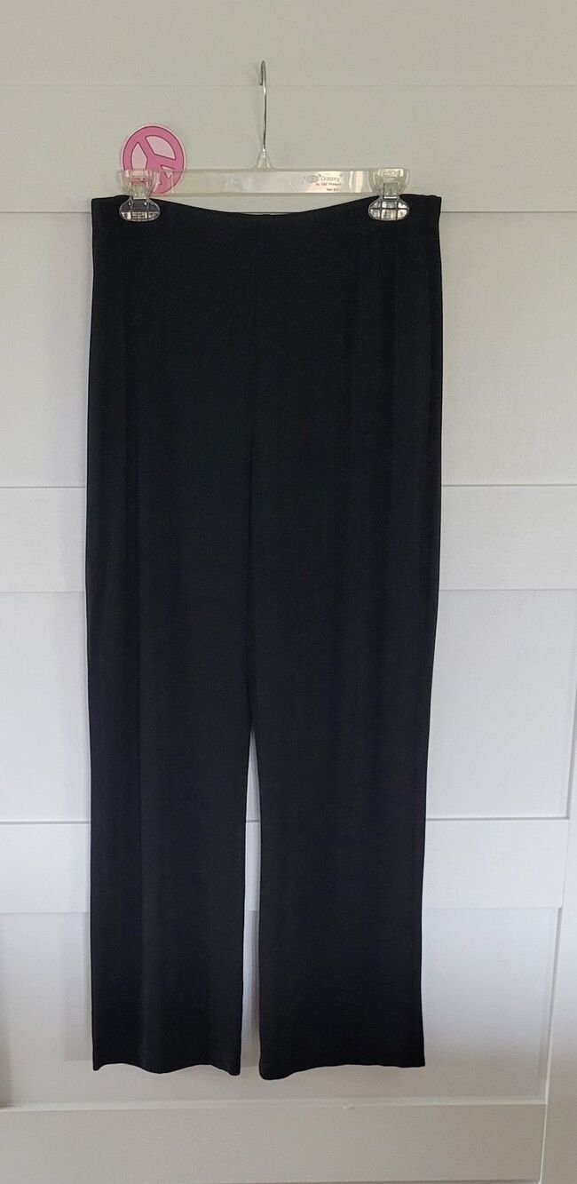 Travelers BY Chicos pants wrinkle free silky flowy pull on elastic waist size 2R